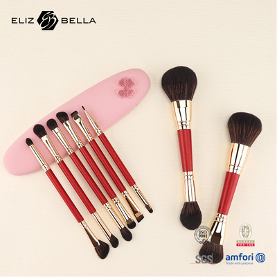 Private Logo Branding Option Makeup Brush Collection Made of Aluminium  Ferrule Material