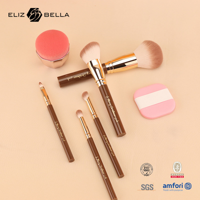 Travel Makeup Brush Set Used With BLUSHER, CONCEALER, Eyebrow Pencil, Eyeliner，OEM/ODM Orders Welcome