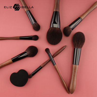 Customized Handle Color Non-slip Coating Cosmetic Makeup Brush Set for Effortless Makeup Application
