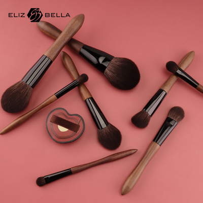 Customized Handle Color Non-slip Coating Cosmetic Makeup Brush Set for Effortless Makeup Application