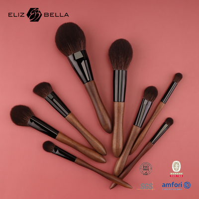 Customized Handle Color Non-slip Coating Cosmetic Makeup Brush Set for Effortless Makeup Application