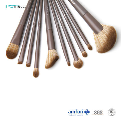 10pcs Aluminium Ferrule Full Face Makeup Brush Set