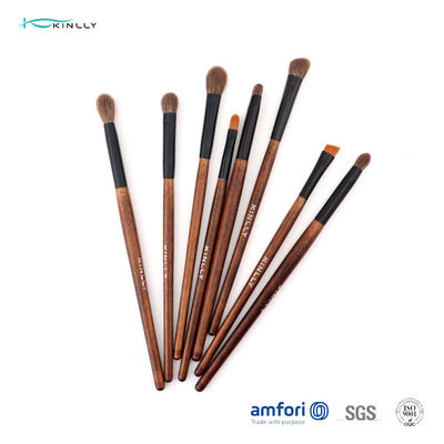 Colored 12pcs ISO9001 Wooden Handle Makeup Brushes
