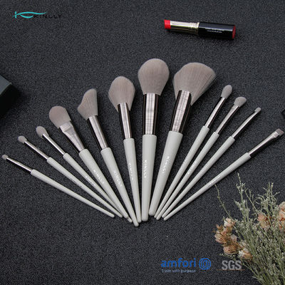 150g 12pcs Aluminum Ferrule Cosmetic Makeup Brush Set
