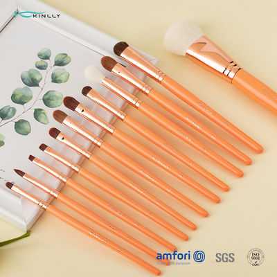 22pcs Wooden Handle Makeup Brushes With Natural Hair And Wooden Handle