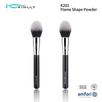 powder Makeup Brush both two color hair Copper Ferrule Wooden Handle· Face Brushes K202