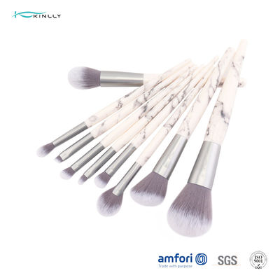 Aluminum Ferrule ISO9001 9pcs Cosmetic Makeup Brush Set