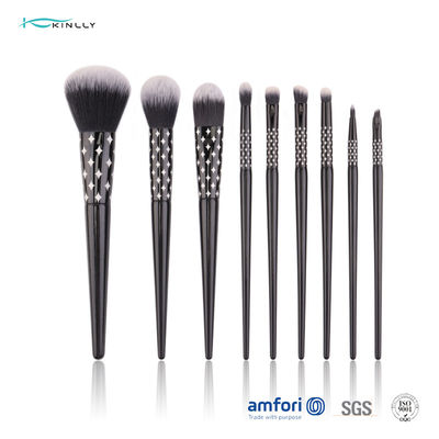 9pieces Wooden Handle Nylon Hair Cosmetics Makeup Brush Set