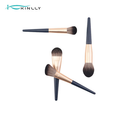 Nylon Hair 10PCS Makeup Brush Travel Set Optional Black Gold Color
