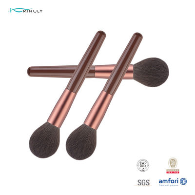 Wooden Handle 1pc Single Makeup Brush Nylon Hair Cosmetic Powder