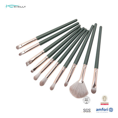 Foundation 11pcs Wooden Handle Makeup Brushes Blending Contour