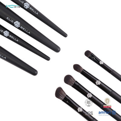 100% Synthetic Hair 8pcs wooden makeup brush set Custom Color
