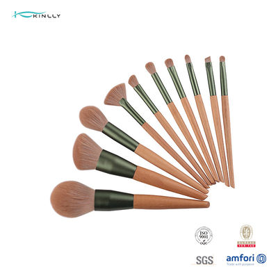 Synthetic Hair OEM 10pcs Makeup Brush Gift Set With Cometic Pouch