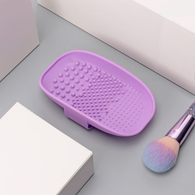 Purple Scrubber Makeup Brush Cleaner Pad Makeup Tools Cosmetic Brush Cleaning Mat
