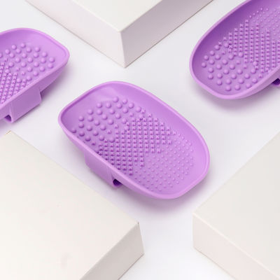 Purple Scrubber Makeup Brush Cleaner Pad Cosmetic Brush Cleaning Mat