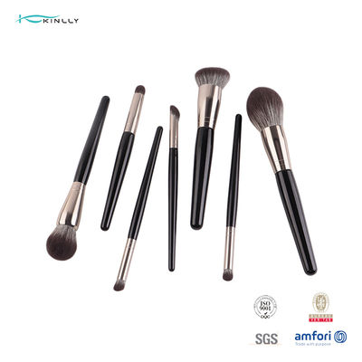 OEM ODM 7pcs Synthetic Hair Makeup Brush Set Aluminiujm Ferrule