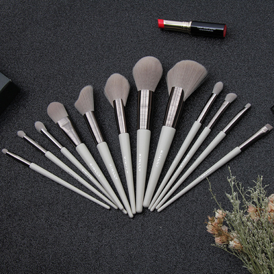 12 Piece Face Makeup Brush Set Cruelty Free Synthetic Cosmetic Tools