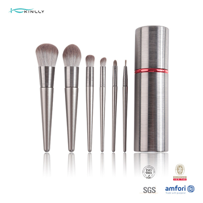 OEM ODM 6PCS Travel Makeup Brush Set With Holder Private Label
