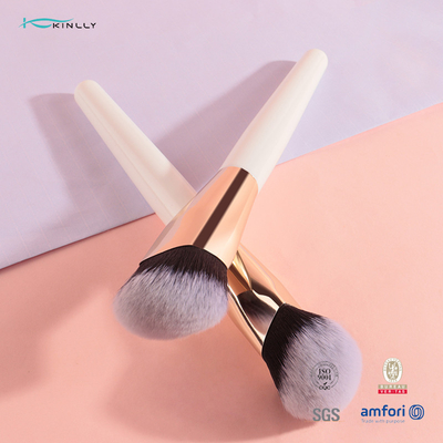 Angled Synthetic Makeup Brush For Blending Liquid Cream powder