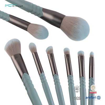Customized Nylon Hair Makeup Brush 10pcs Cruelty Free Aluminum Ferrule