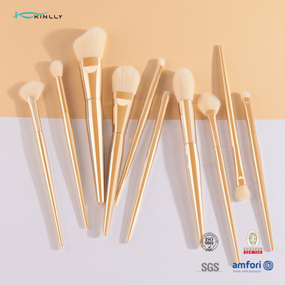 15Pcs Synthetic Hair Makeup Brushes Set Aluminium Ferrule Cosmetic Brush Set