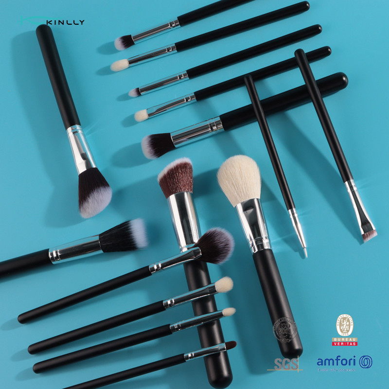 Kinlly Brand Makeup Brushes Set  With Black Make up Powder Blush Foundation Brush Eyeshadow Brush  for Make up Artist