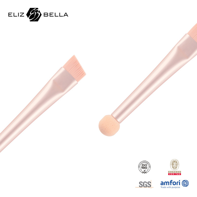 Double Ended Individual Makeup Brushes With Synthetic Hair And Sponge