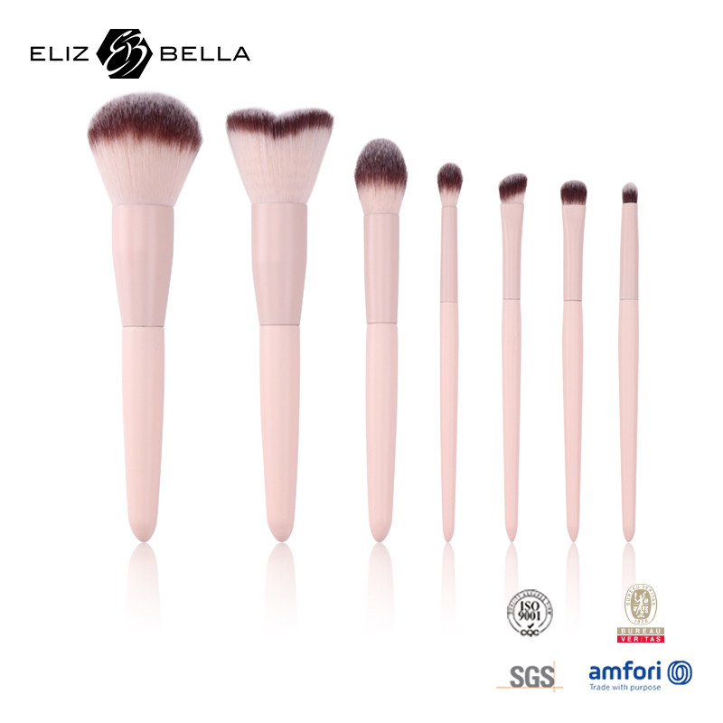 8pcs Wooden Handle Cosmetic Brush Sets Two Colors Nylon Hair Make Up Beauty Tools