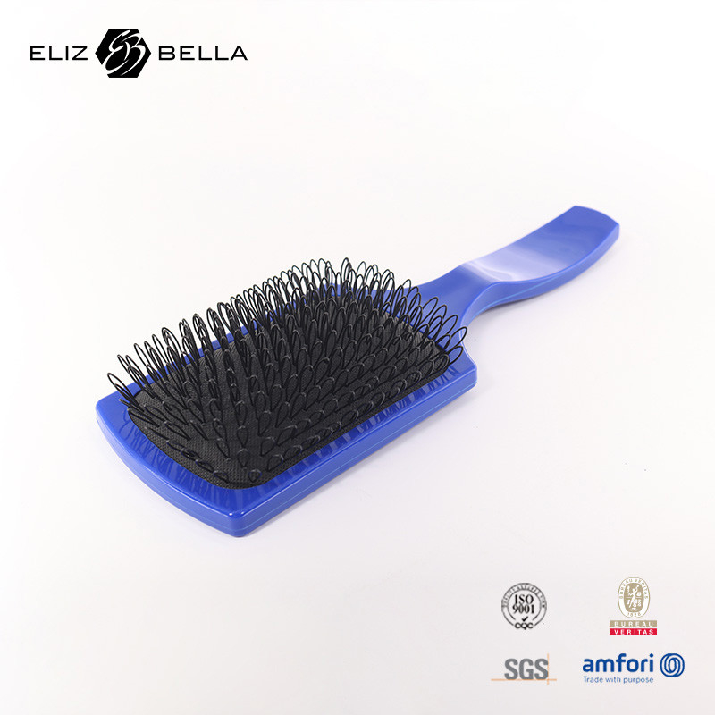 Square Hollow Vented Detangling Brush Massage Comb Deman Custom Logo Curved Wave Brush Maze Hair Brush For Hair Dryer