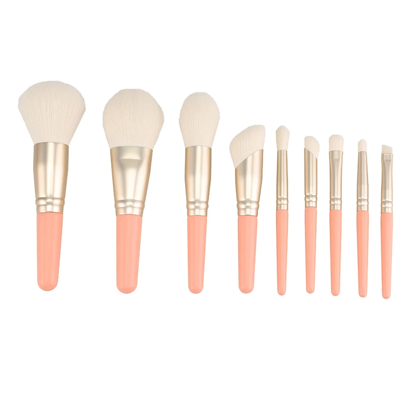 Aluminium Ferrule Private Logo Makeup Brush Kit Synthetic Hair for Professional Makeup Artists