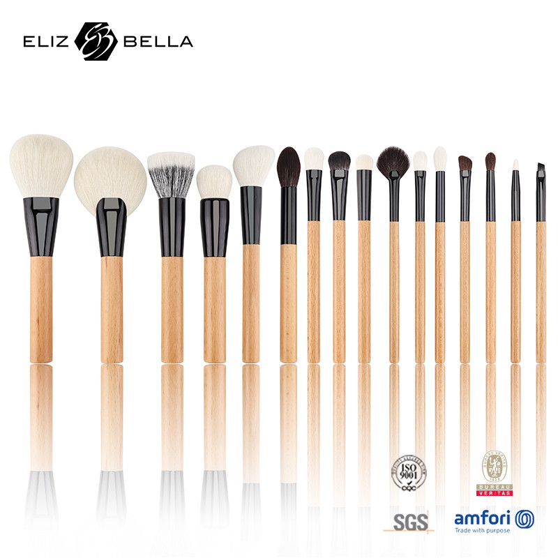 Complete Your Makeup Collection with Different Makeup Brush Style Cosmetic Wooden Handle Makeup Brush Set