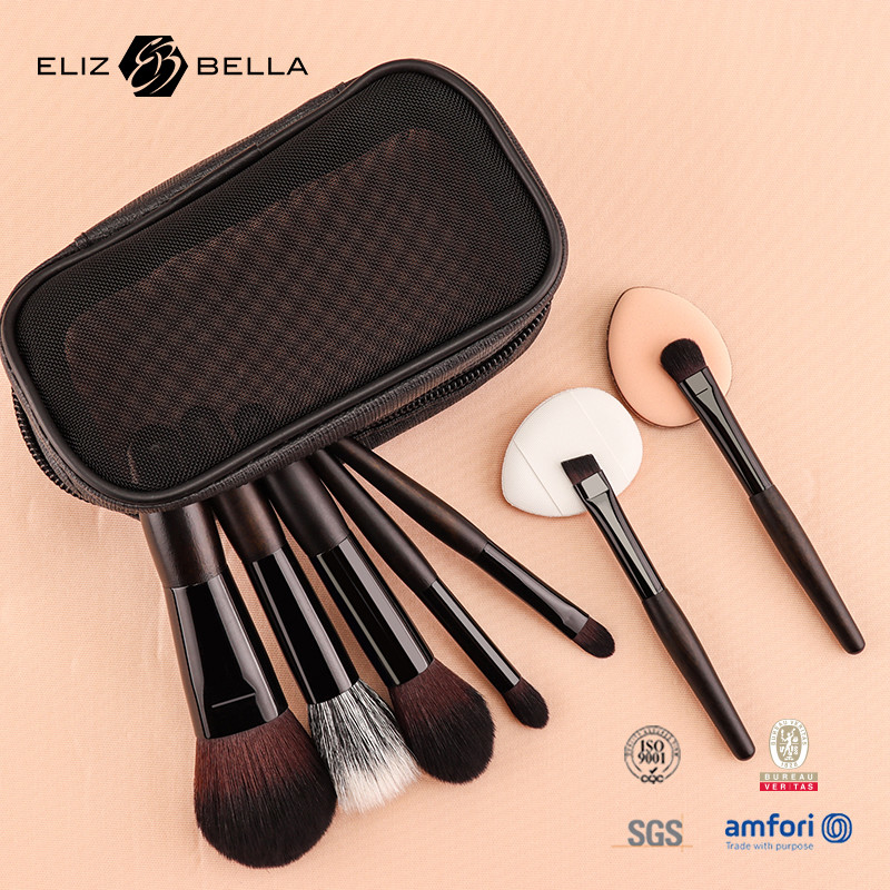 Fasional Makeup Brush Kit The Perfect Addition to Your Collection,Small Brush Set With Zipper Cosmetic Bag