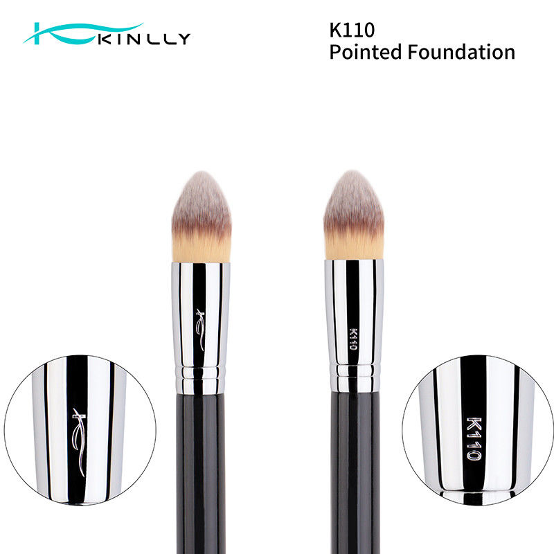 Single Synthetic Hair Makeup Brush Foundation Copper Ferrule Face Brushes K103