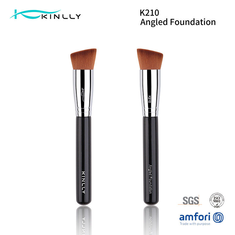 ISO9001 Beauty Copper Ferrule Kabuki Face Brush