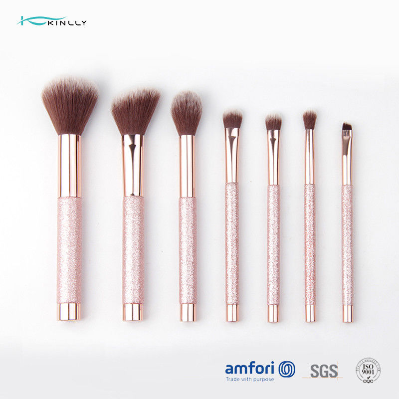 Eco Friendly Plastic Handle Synthetic Hair Makeup Brush For Cosmetic