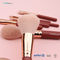 OEM 7PCS Red Makeup Brush Gift Set For Eye Shadow