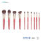10pcs Synthetic Hair Wooden Handle Makeup Brushes