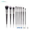 BSCI 9PCS Wooden Handle Makeup Brushes With Synthetic Hair