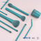 BSCI Kinlly 10pcs Star Green Design Plastic Makeup Brushes