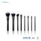 100% Synthetic Hair Travel Makeup Brush Set With Metal Handle