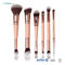 Double Sided 6 Pieces Travel Size Makeup Brush Set With Synethetic Hair