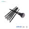 Wooden Handle Cosmetic Makeup Brush Set 10pcs With Laser Logo On Ferrule