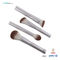 8pcs OEM ODM Travel Makeup Brush Set White Aluminium Handle