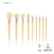 9 PCS Plastic Makeup Brushes Yellow Hair blending Cosmetic Brush Set
