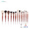 29 Pieces Brass Ferrule Cosmetic Makeup Brush Set Wooden Handle