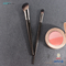 Wooden Handle Angled Makeup Brushes 2pcs Synthetic Bristle Cruelty Free