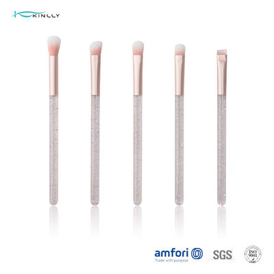 5PCS Plastic Eye Makeup Brushes Synthetic Hair Vegan Cosmetic Brush
