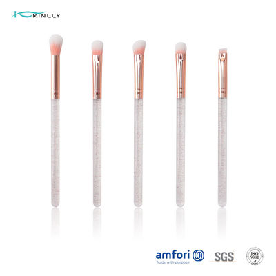 5pcs Eye Synthetic Hair Makeup Brushes With Plastic Handle